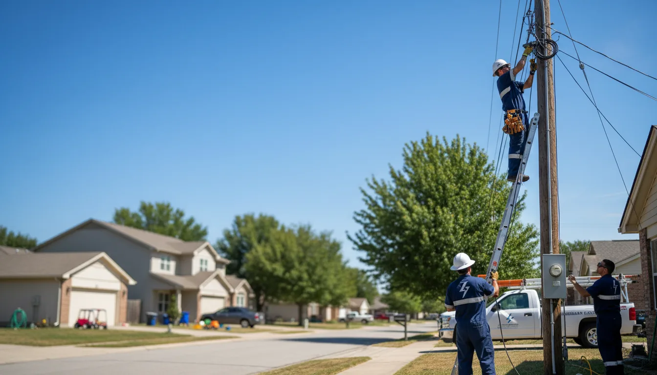 Residential electrician providing installation services in Braxton, MS